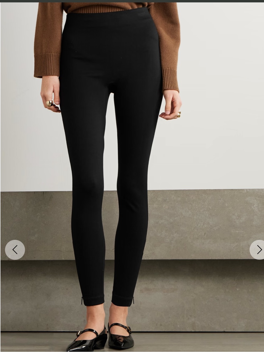 SPANXsupersmooth™ PerfectFit zip-embellished stretch-ponte leggings